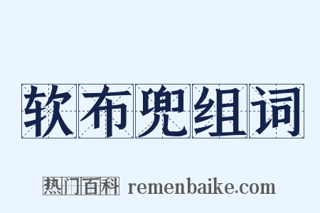 软布兜组词是什么意思的图片